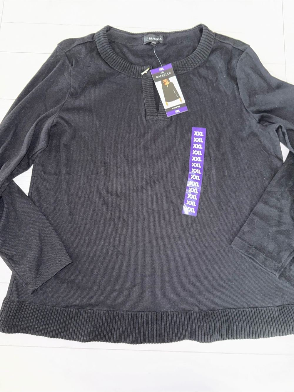 Rafaella Womens Black Sweater